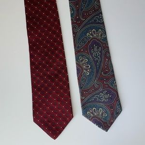 Two Geoffrey Beene neck ties
